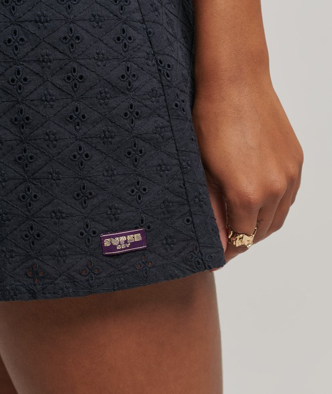 Superdry Vintage Broderie Mini Dress