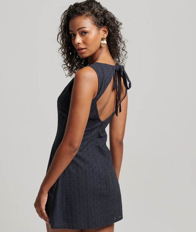 superdry Vintage Broderie Mini Dress
