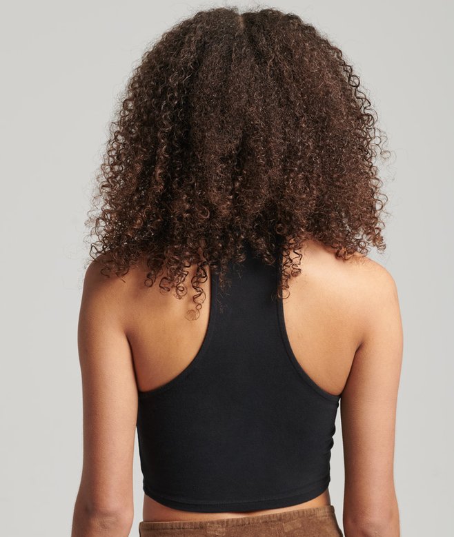 Superdry Vintage Collared Crop Top