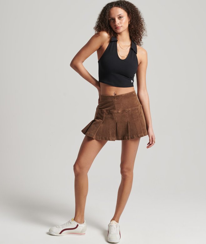 Superdry Vintage Collared Crop Top