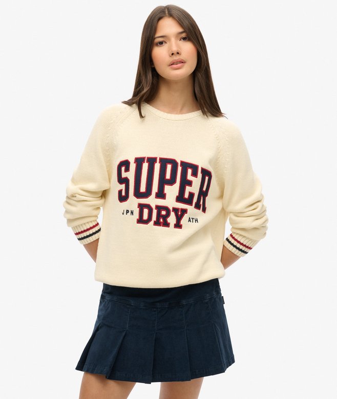 superdry Vintage Cord Pleated Mini Skirt