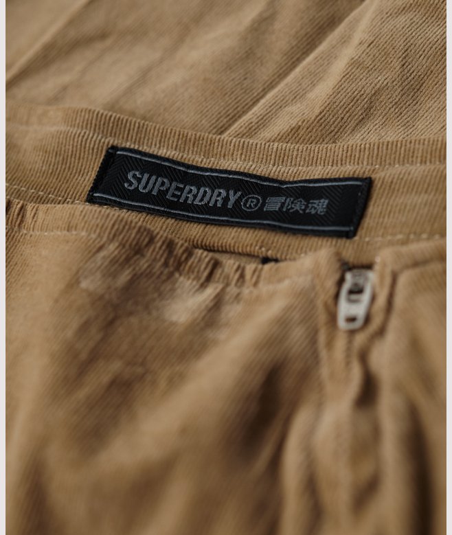 Superdry Vintage Cord Pleated Mini Skirt