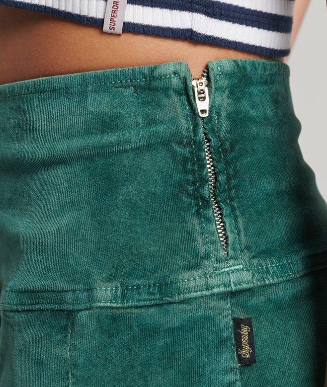 Superdry Vintage Cord Pleated Mini Skirt