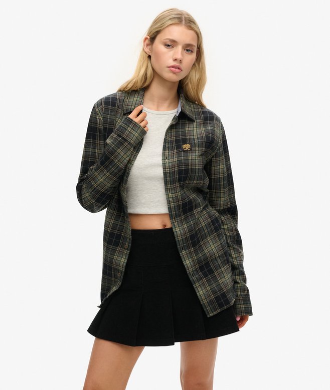 superdry Vintage Cord Pleated Mini Skirt