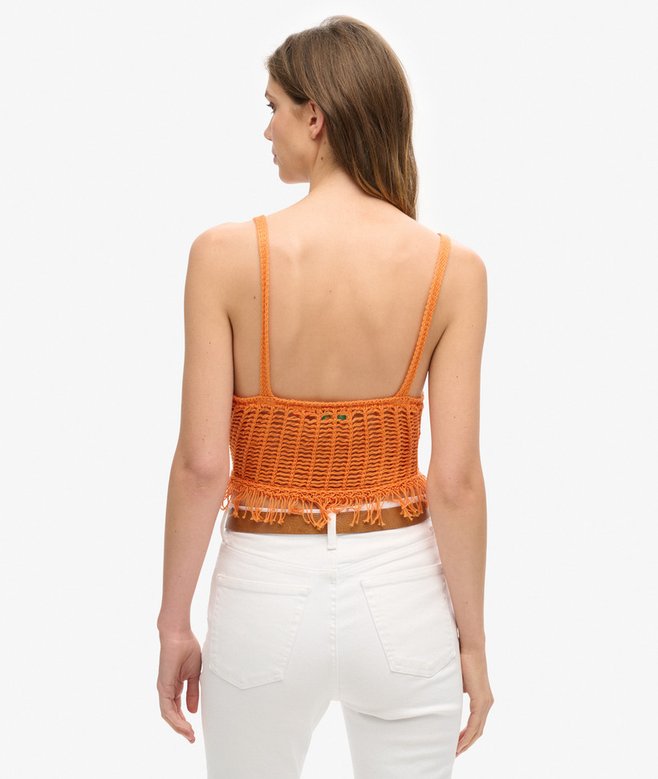 Superdry Vintage Crotchet Fringe Top