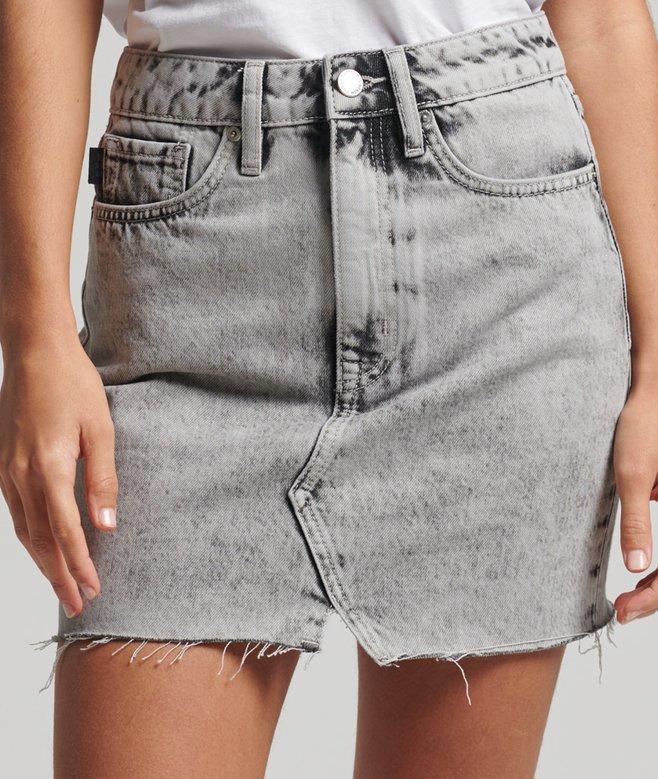 superdry Vintage Denim Mini Skirt
