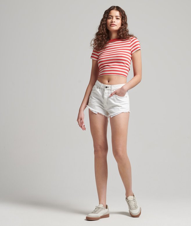 Superdry Vintage High Rise Cut Off Shorts