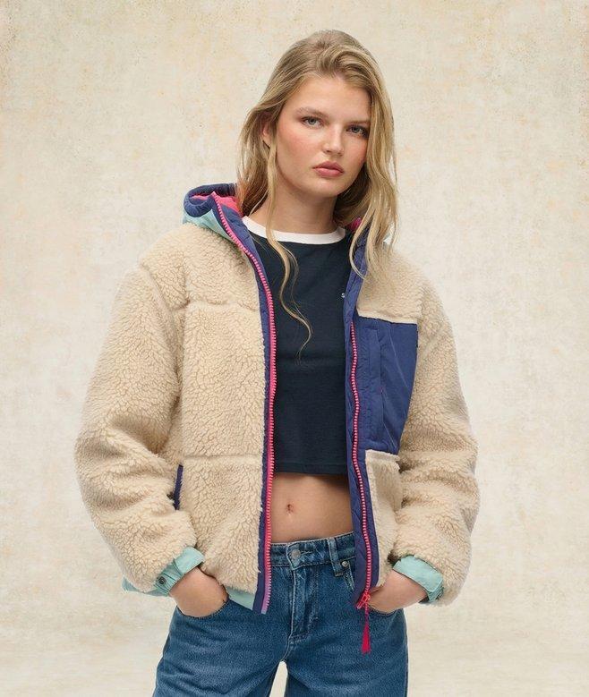 superdry Vintage Hooded Fleece Jacket