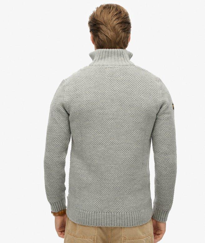 Superdry Vintage Jacob Cable Knit Half Zip Jumper