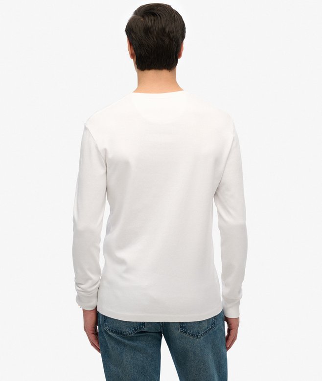 Superdry Vintage Logo Embroidered Half Button Top