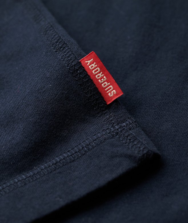 Superdry Vintage Logo Embroidered Half Button Top