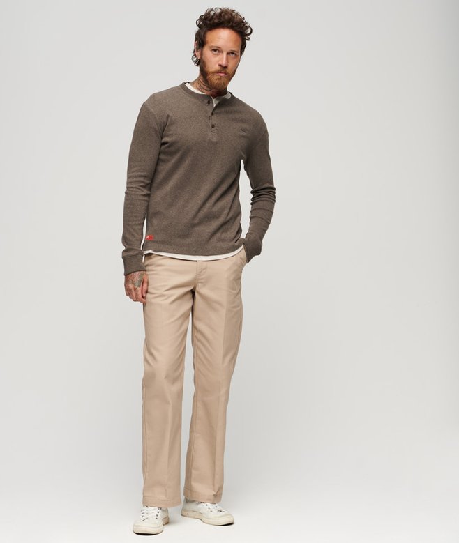 Superdry Vintage Logo Embroidered Half Button Top