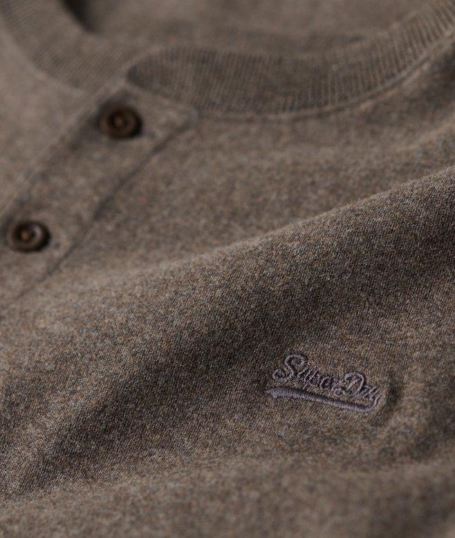 Superdry Vintage Logo Embroidered Half Button Top