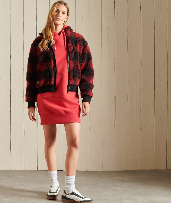 Superdry Vintage Logo Embroidered Hoodie Dress