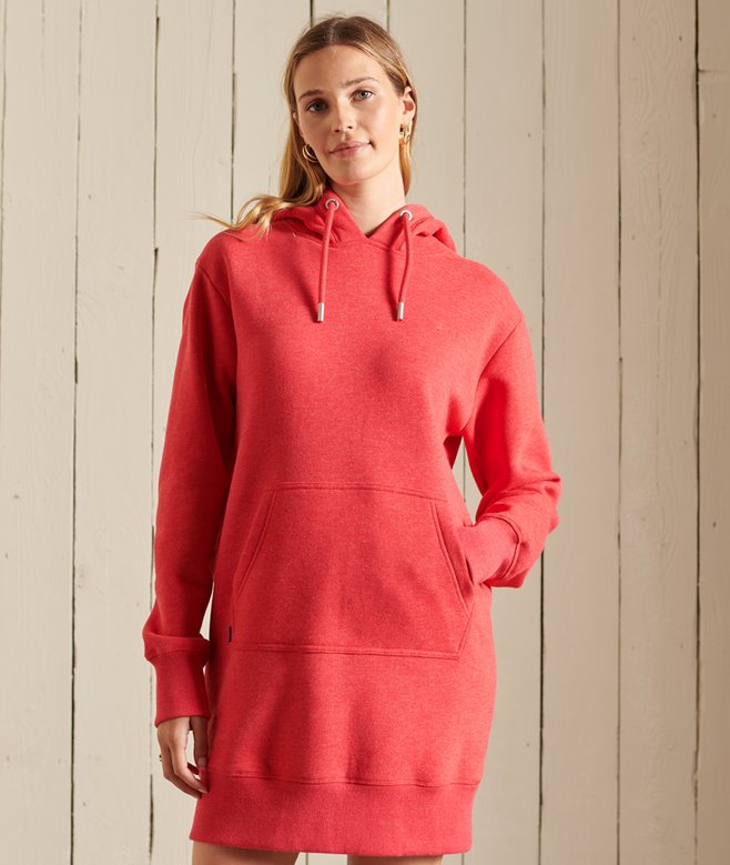 superdry Vintage Logo Embroidered Hoodie Dress