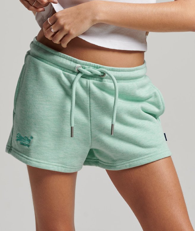 superdry Vintage Logo Embroidered Jersey Shorts