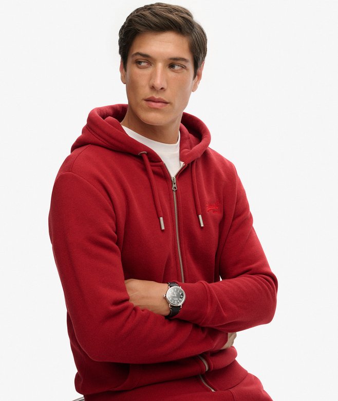 Superdry Vintage Logo Embroidered Zip Hoodie