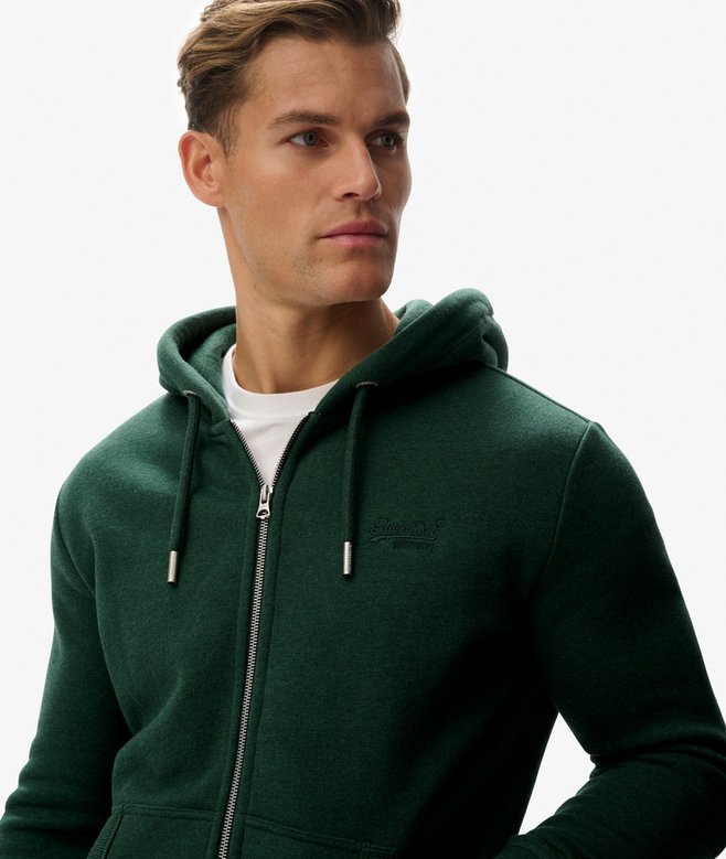 Superdry Vintage Logo Embroidered Zip Hoodie