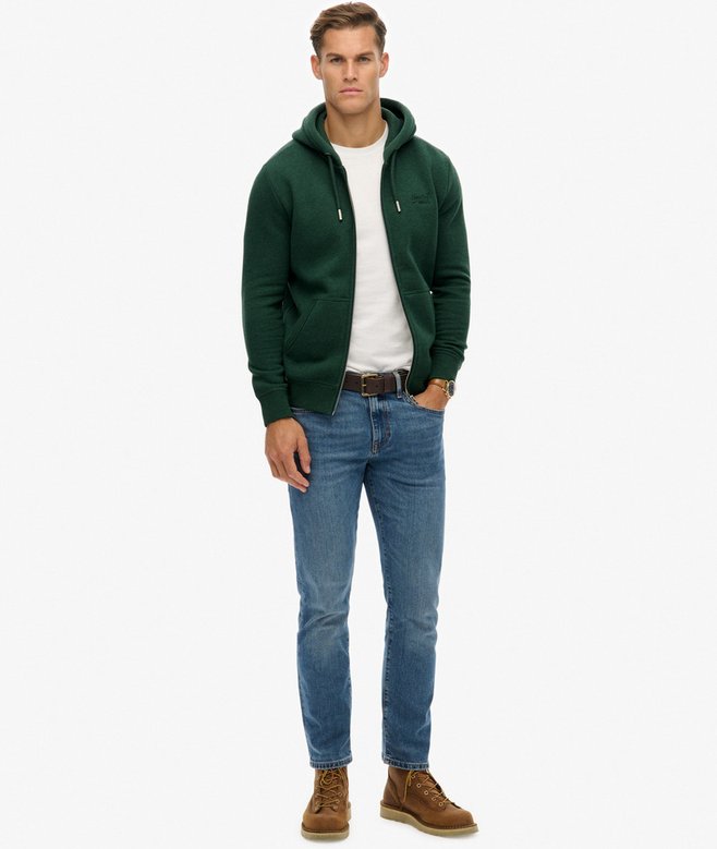 Superdry Vintage Logo Embroidered Zip Hoodie