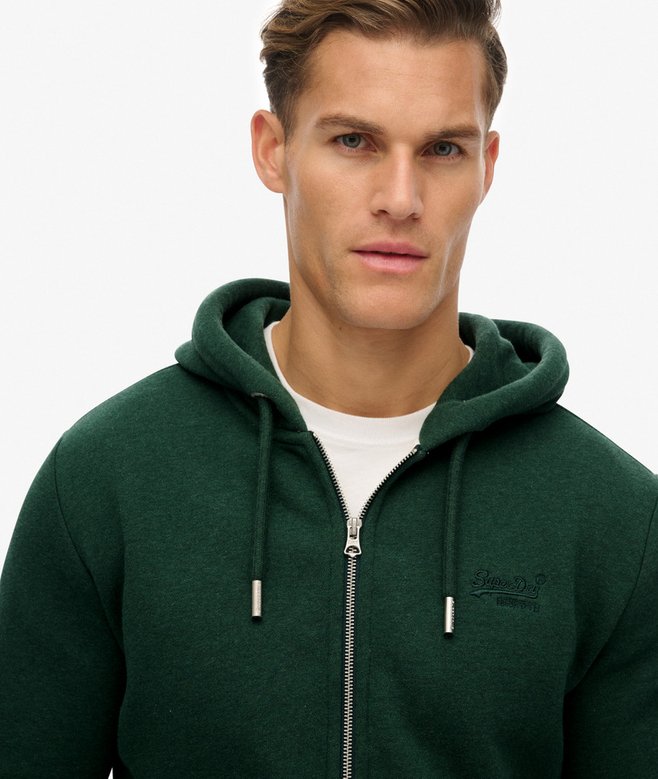 Superdry Vintage Logo Embroidered Zip Hoodie