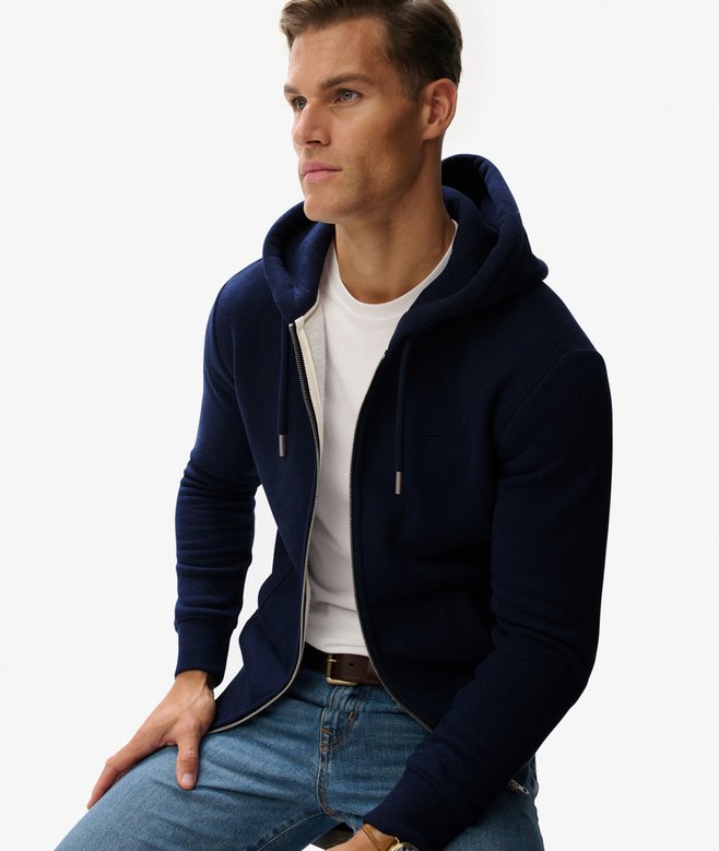 Superdry Vintage Logo Embroidered Zip Hoodie