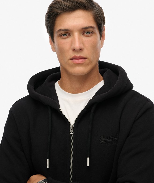Superdry Vintage Logo Embroidered Zip Hoodie