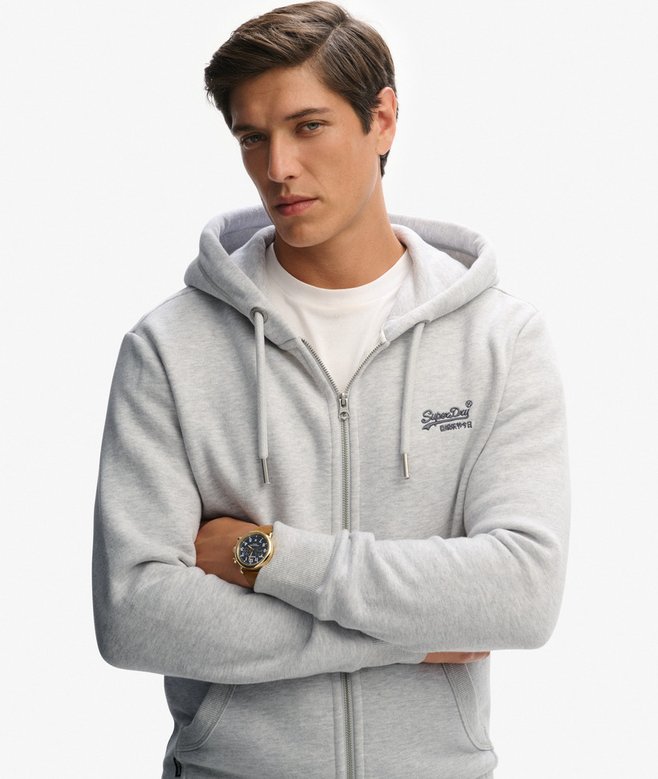 Superdry Vintage Logo Embroidered Zip Hoodie