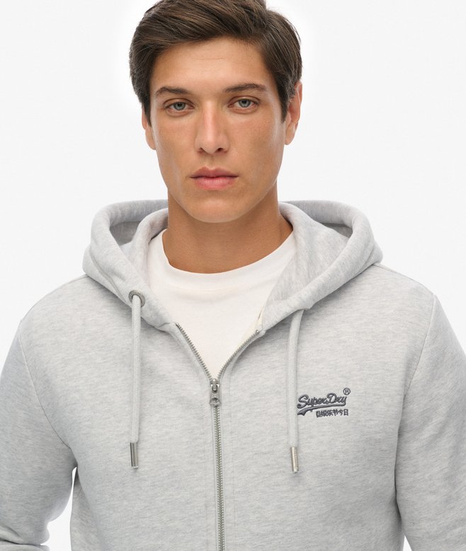 Superdry Vintage Logo Embroidered Zip Hoodie