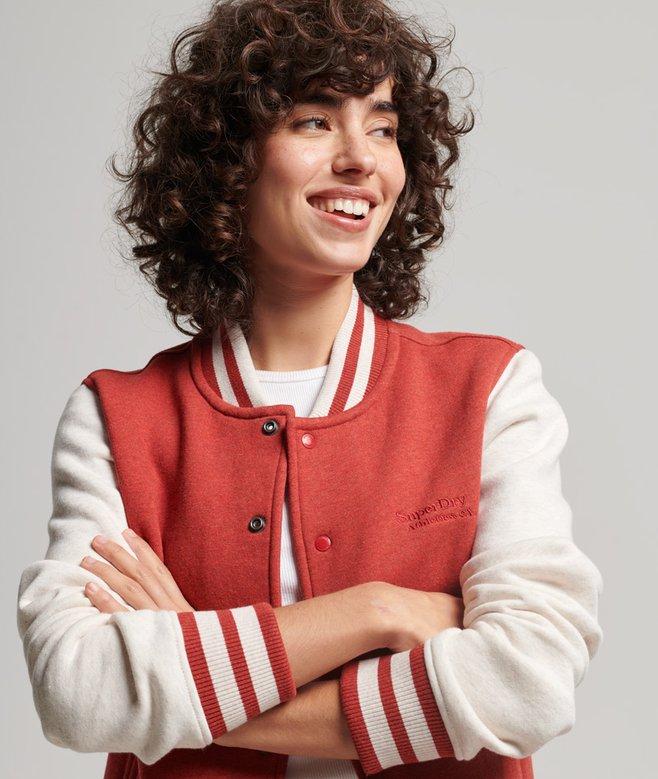 superdry Vintage Logo Jersey Bomber Jacket