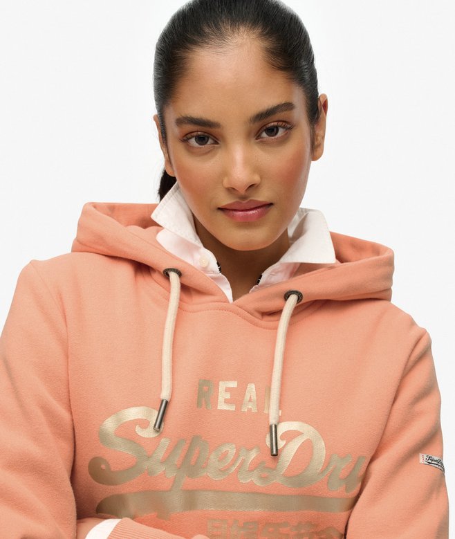 Superdry Vintage Logo Metallic Hoodie