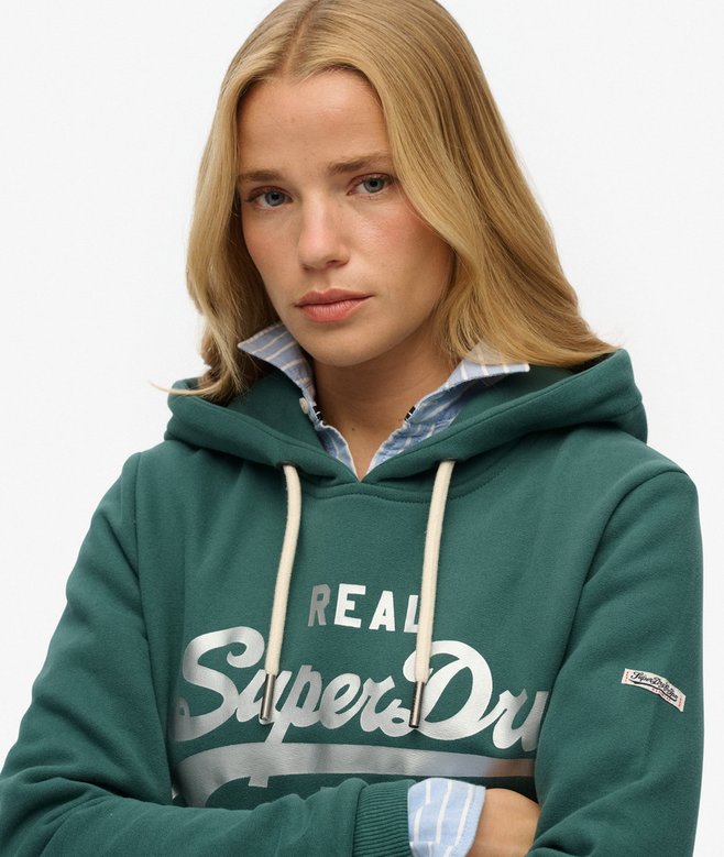 Superdry Vintage Logo Metallic Hoodie