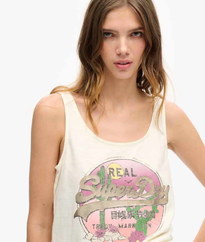 Superdry Vintage Logo Narrative Vest Top