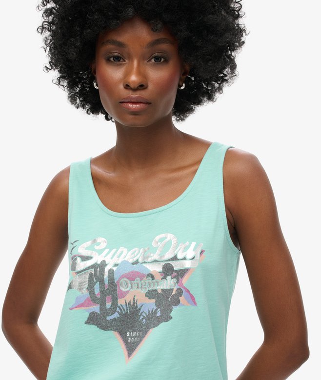 Superdry Vintage Logo Narrative Vest Top