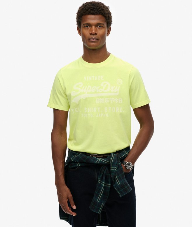 superdry Vintage Logo Neon Relaxed T-Shirt