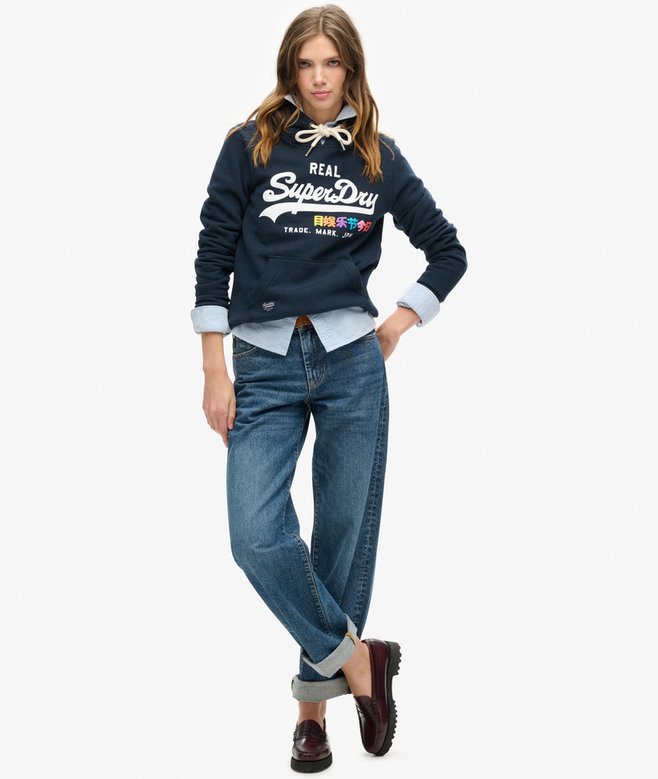 Superdry Vintage Logo Pop Hoodie