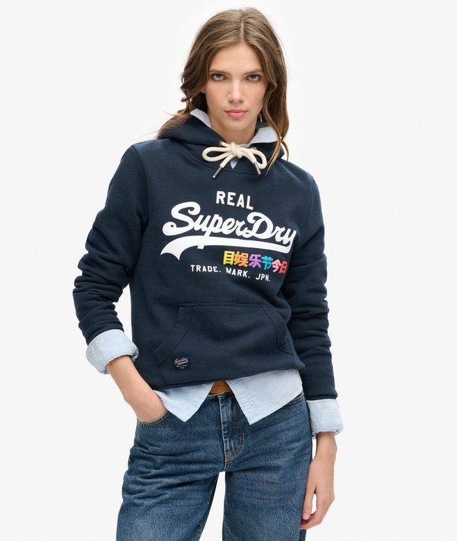 superdry Vintage Logo Pop Hoodie