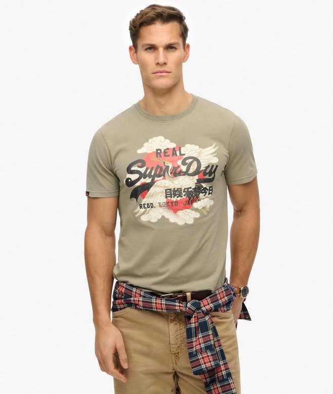 superdry Vintage Logo Tokyo Relaxed T-Shirt
