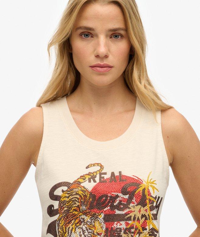 Superdry Vintage Logo Tokyo Scoop Neck Tank Top