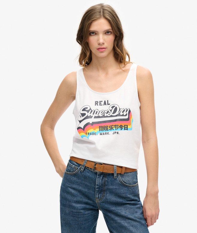 superdry Vintage Logo Vest Top