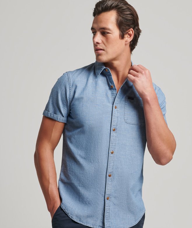 superdry Vintage Loom Short Sleeve Shirt