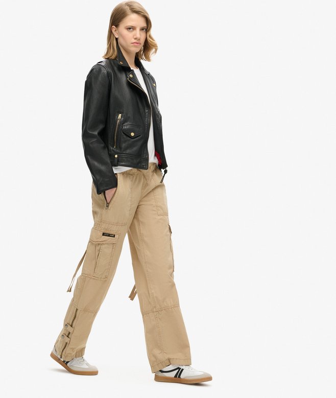 Superdry Vintage Low Rise Elastic Cargo Pants