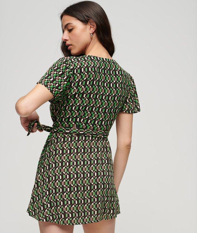 Superdry Vintage Mini Wrap Dress