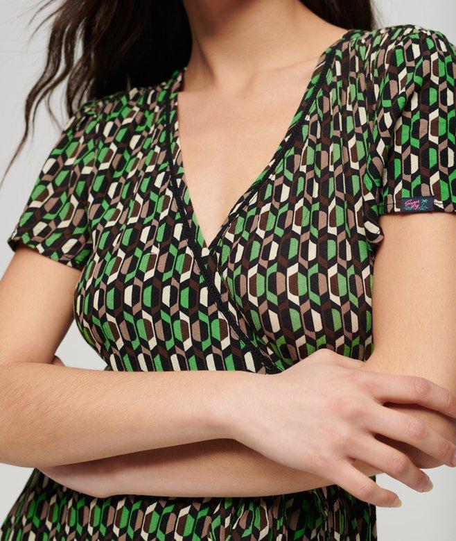 Superdry Vintage Mini Wrap Dress