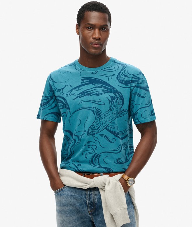 superdry Vintage Overdye Printed T-Shirt