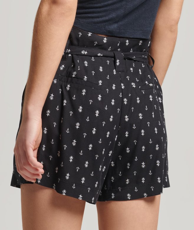Superdry Vintage Paperbag Printed Shorts