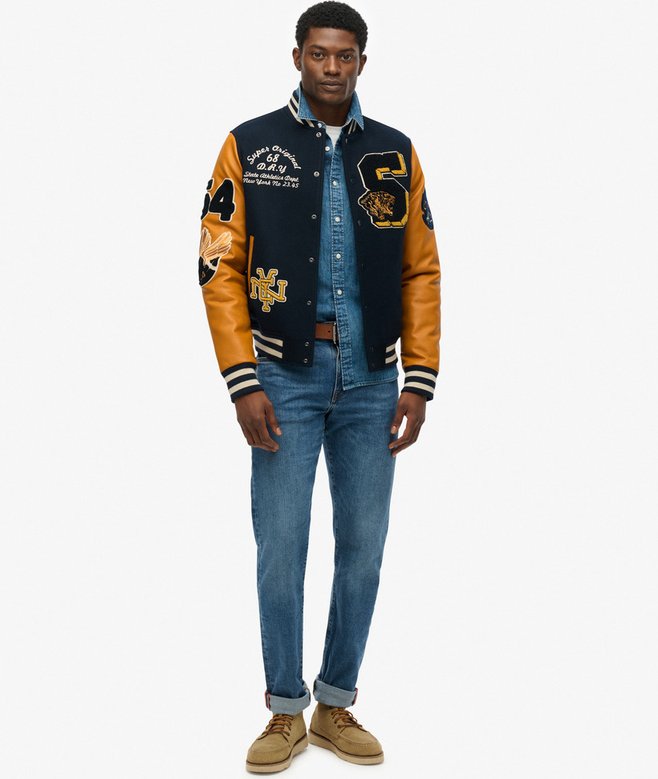 Superdry Vintage Patched Varsity Jacket
