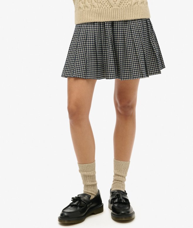 Superdry Vintage Pleated Mini Skirt