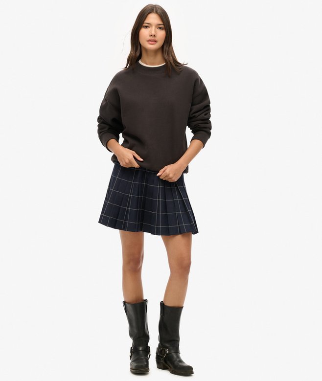 Superdry Vintage Pleated Mini Skirt