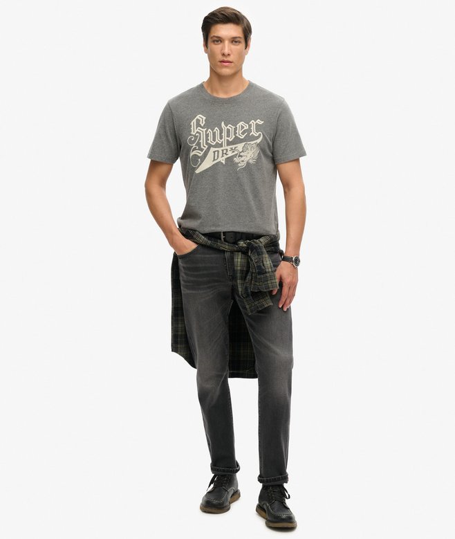 Superdry Vintage Script Style College T-Shirt