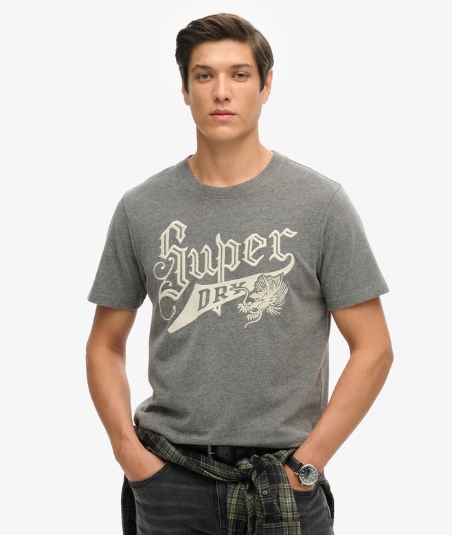 superdry Vintage Script Style College T-Shirt